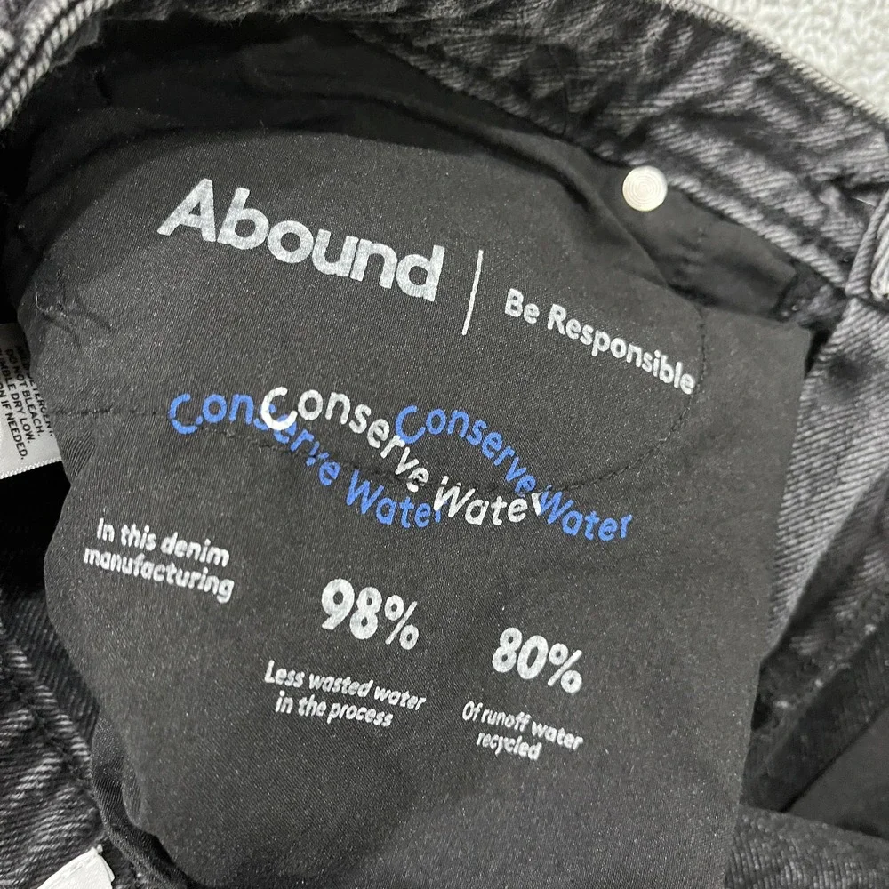 Abound Jeans Women's 29 High Rise Wide Leg Distressed Festival Y2K Grunge‎ Denim